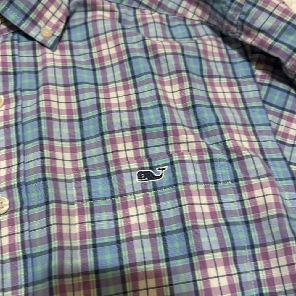 Vineyard Vines Men’s Plaid Button Down Tucker Shirt Size Small Preppy Easter - Picture 2 of 4